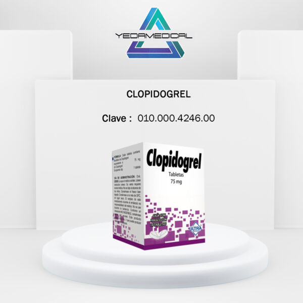 Clopidogrel Gragea o Tableta Envase con 14 Grageas o Tabletas