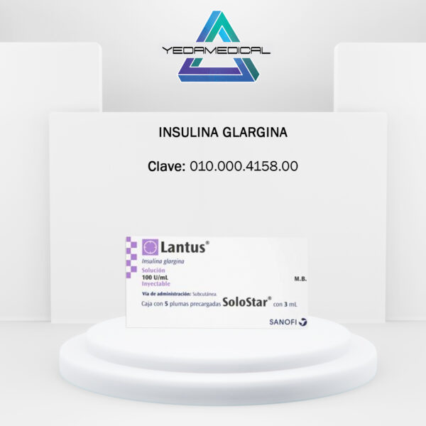 Insulina Glargina Solución Inyectable 1 Frasco 10ml